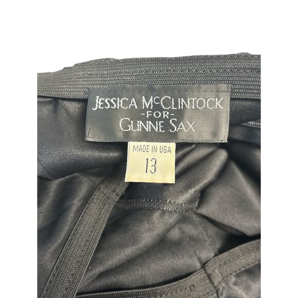 Whimsigoth Black Strapless Evening Dress With Ruched Front & Cascading Ruffle De - Picture 7 of 12